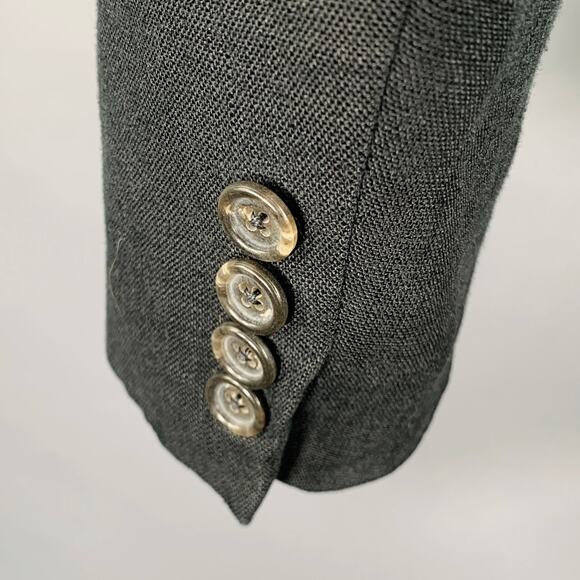 POLO by RALPH LAUREN Size M Black Linen Notch Lapel Sport Coat - Picture 6 of 10